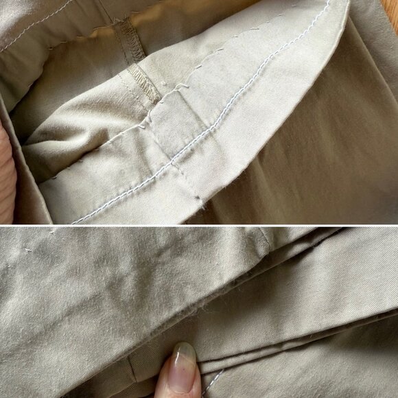 Zenergy by Chicos Khaki Cargo Capri Crop Pants Womens Large Utility Beige Travel - Picture 7 of 12